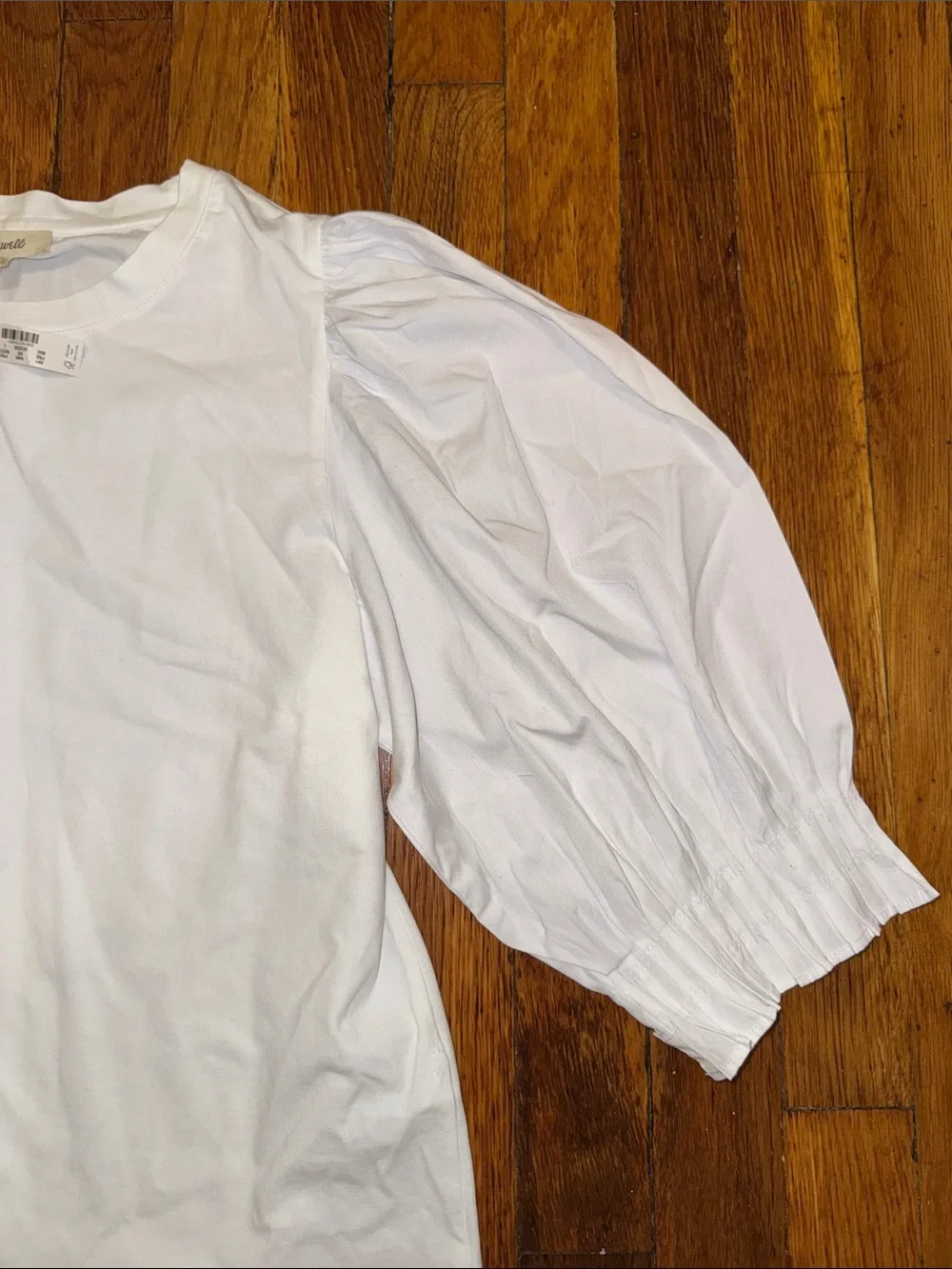 Women’s Madewell White puffy shirt